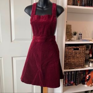 Velvet Overall Skirt